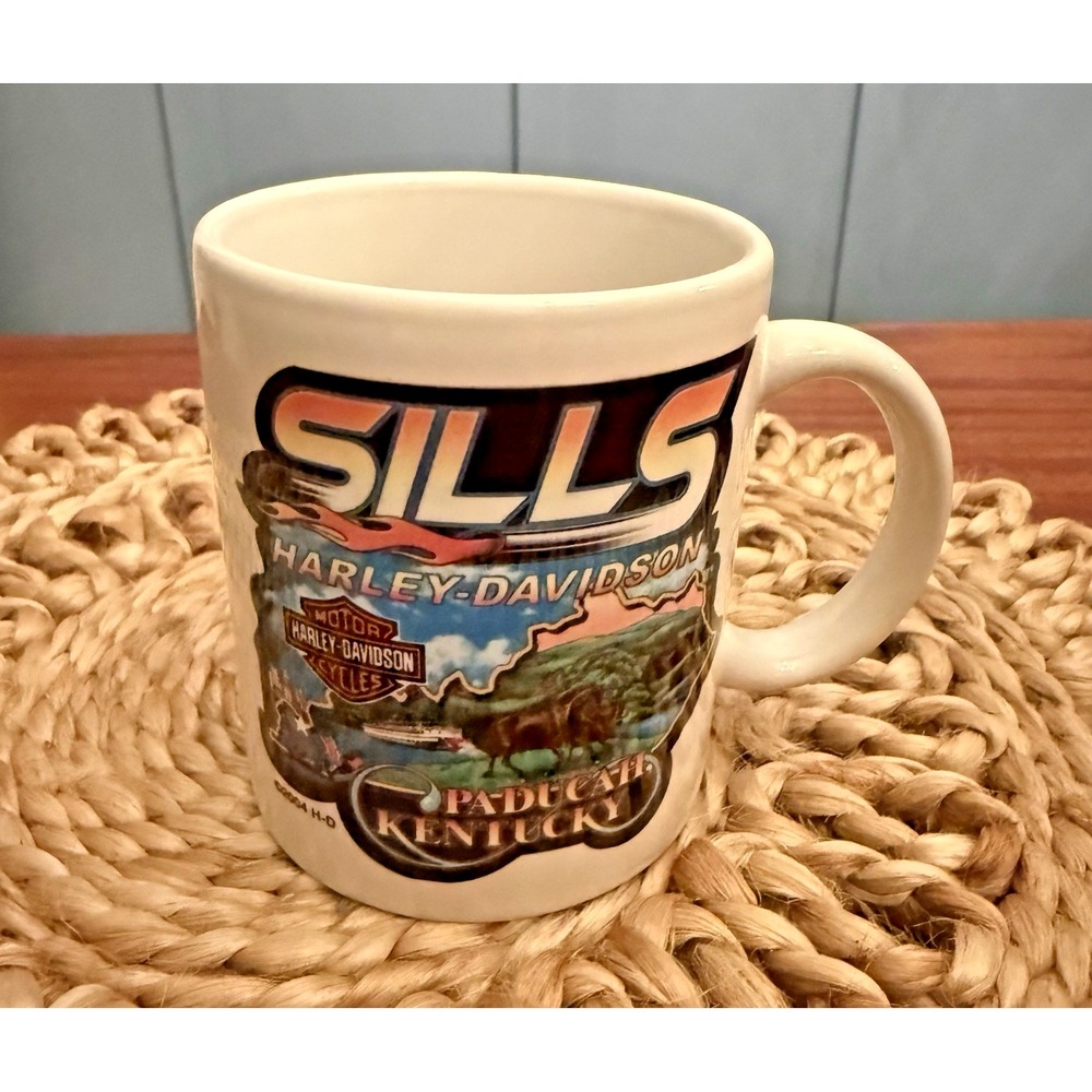 Harley-Davidson Sills Paducah Kentucky Christmas Mug 2004 Global Products Dealer